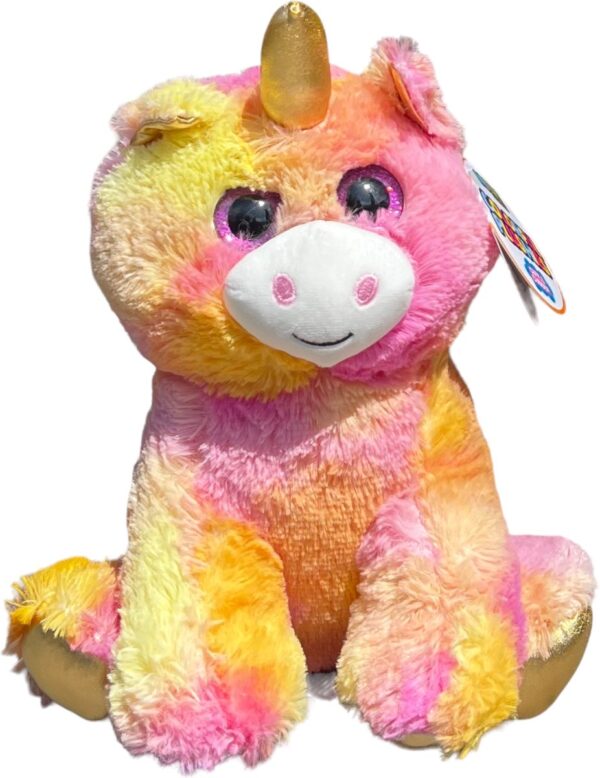 Miri Knuffeldier Unicorn Eenhoorn Tie Dye 27 cm